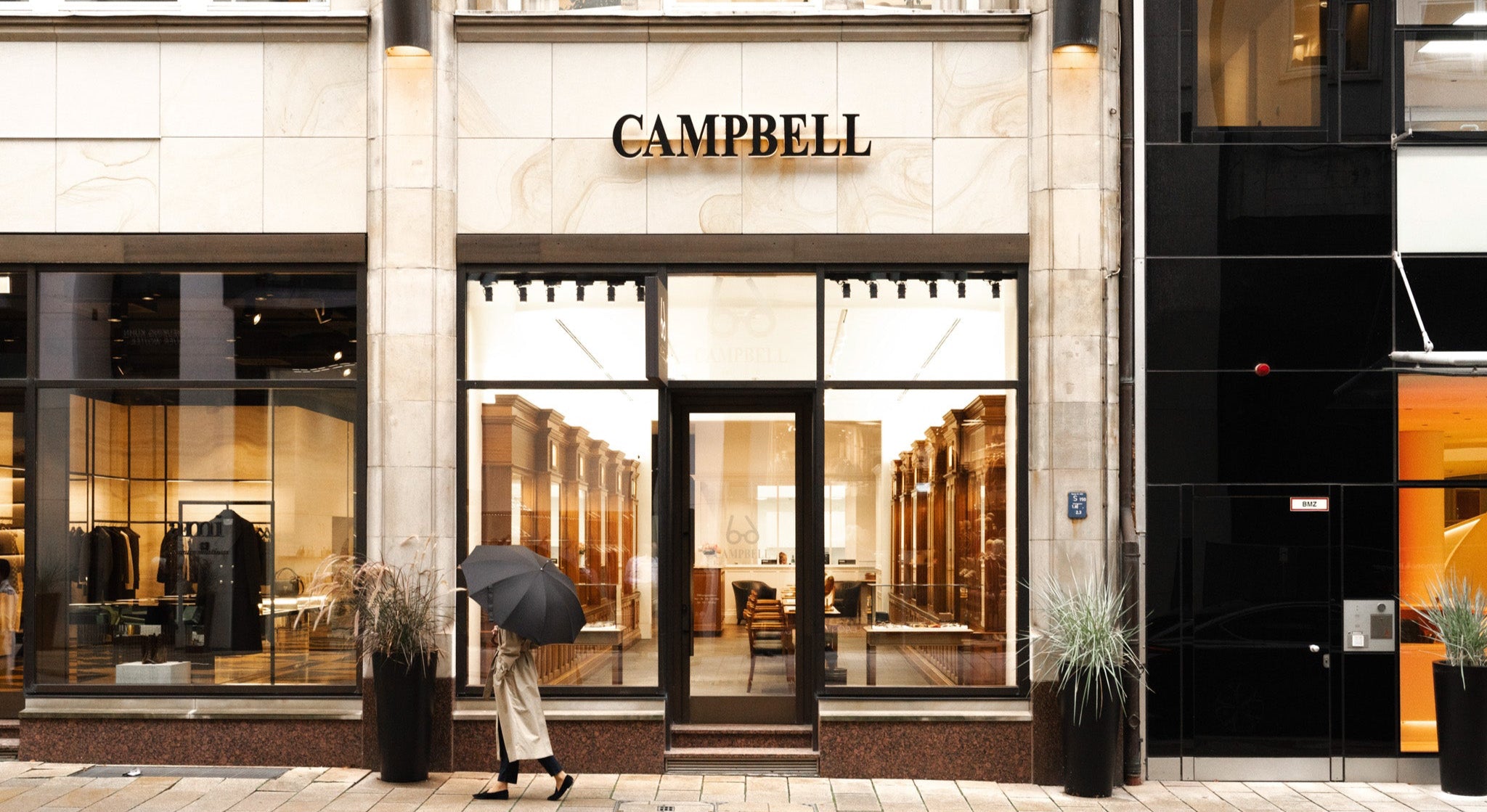 Campbell Optiker in Hamburg am Neuer Wall Geschäft von vorne