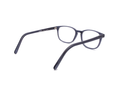 Campbell CO 12703 – feine Acetatfassung in Blau-Grau, Hinteransicht