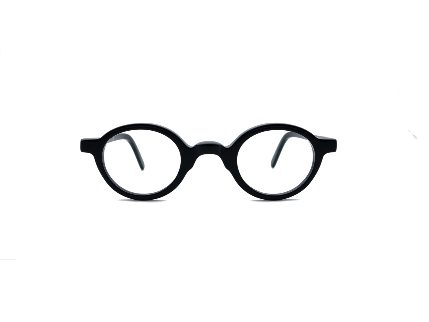 Campbell CO 2016j – runde Lesebrille aus schwarzem Acetat, klassische Unisex-Form, Frontansicht