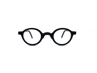 Campbell CO 2016j – runde Lesebrille aus schwarzem Acetat, klassische Unisex-Form, Frontansicht
