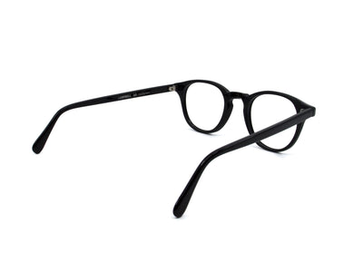 Campbell 1478 – Acetat Brille in Schwarz, unisex, klare leicht eckige Form