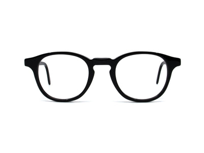 Campbell 1478 – Acetat Brille in Schwarz, unisex, leicht eckige Form